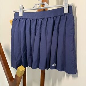 Alo Yoga Varsity Tennis Skirt True Navy  size S